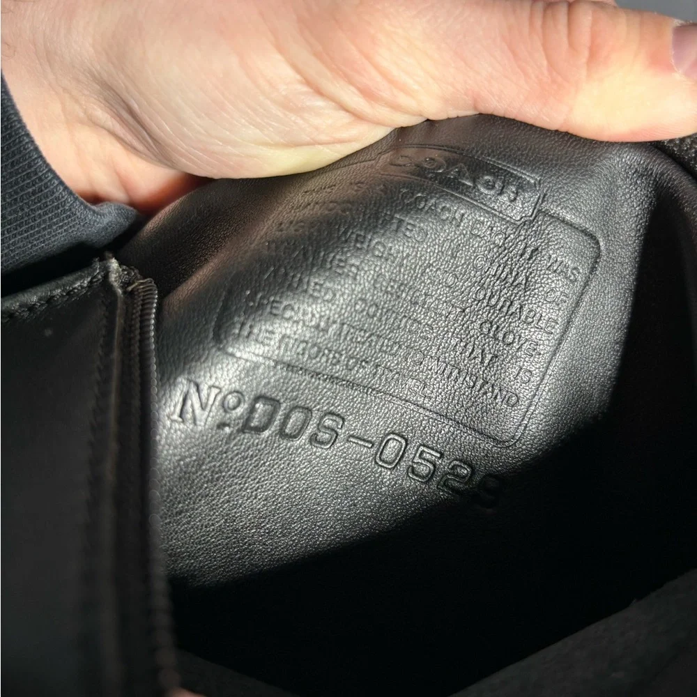 Coach Vintage Bag Unisex Leather Backpack Rucksack Book Bag Black 0529 XL - Picture 6 of 7